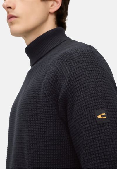 Плетено поло Camel Active, миксирана материя