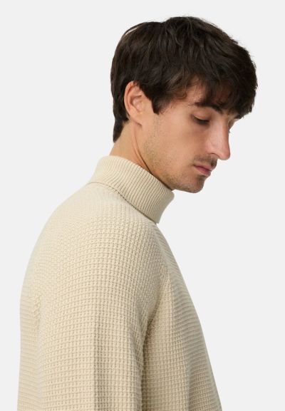 Светло плетено поло Camel Active, миксирана материя