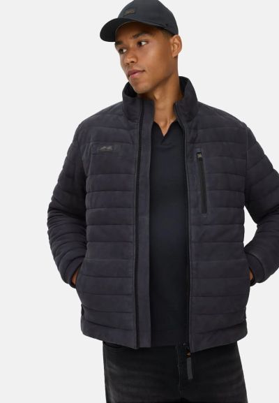 Тъмно синьо яке от набук Camel Active