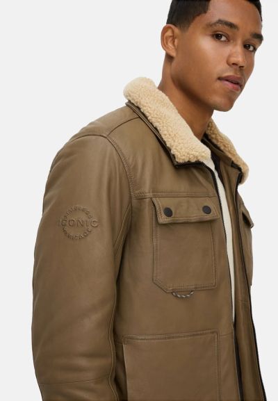 Кожено яке с подвижна яка Camel Active