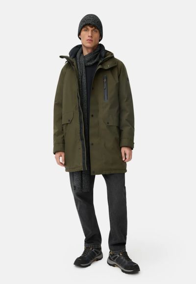 Тъмно зелена парка Camel Active, материя teXXXactive