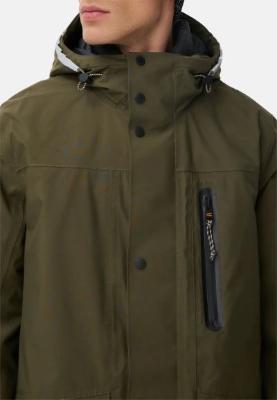 Тъмно зелена парка Camel Active, материя teXXXactive