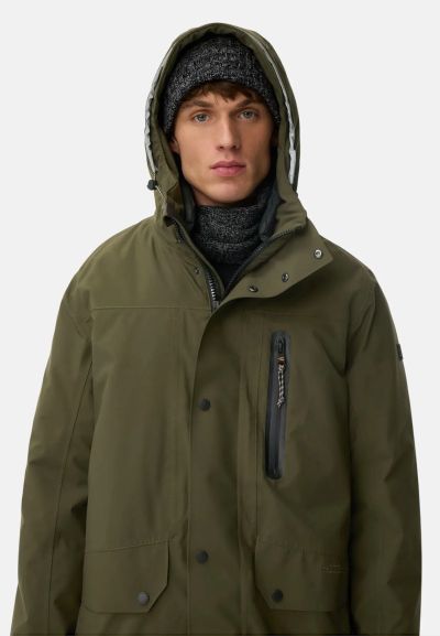 Тъмно зелена парка Camel Active, материя teXXXactive