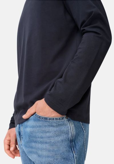 Тъмно синя блуза Camel Active, материя fleXXXactive