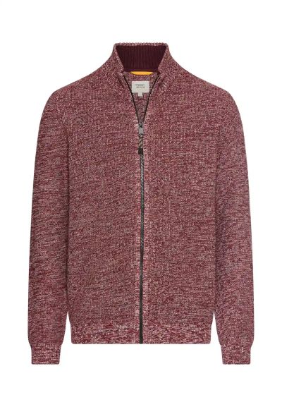 Червена жилетка с цип Camel Active, памук и акрил