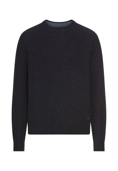 Тъмно син пуловер Camel Active, чиста вълна 