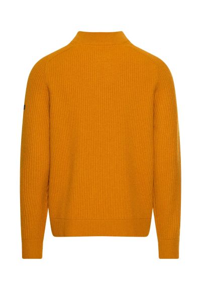 Едноцветен пуловер Camel Active, чиста вълна 