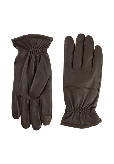 Тъмно кафяви кожени ръкавици Camel Active