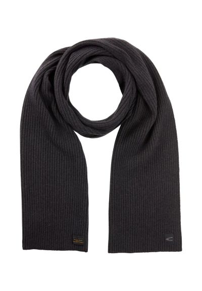 Тъмно сив вълнен шал Camel Active