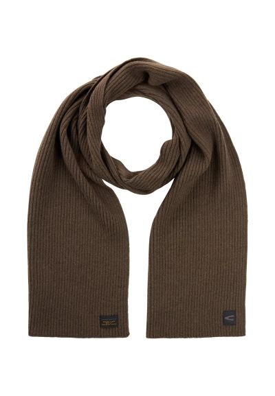 Тъмно кафяв вълнен шал Camel Active