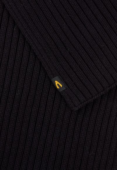 Черен плетен шал Camel Active, с кашмир