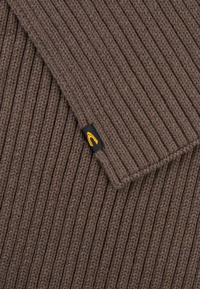 Кафяв плетен шал Camel Active, с кашмир