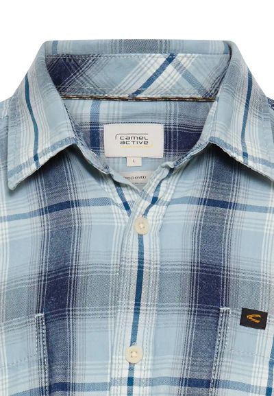 Синя карирана риза Camel Active