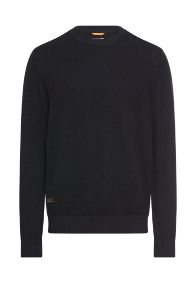 Тъмно син памучен пуловер Camel Active