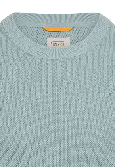 Светло син памучен пуловер Camel Active