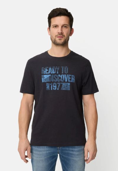 Тъмно синя тениска Camel Active с принт