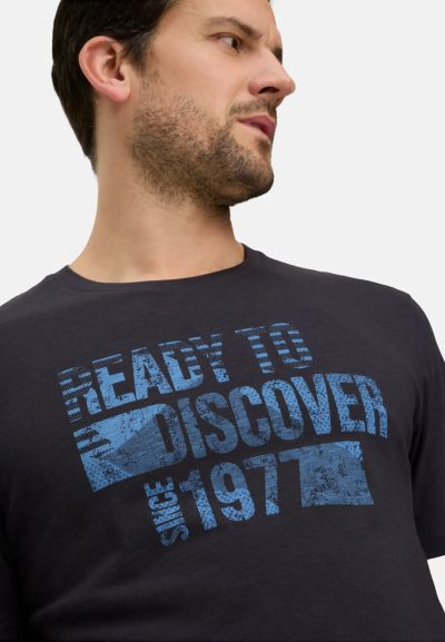 Тъмно синя тениска Camel Active с принт