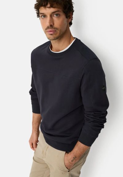 Тъмно синя памучна блуза Camel Active