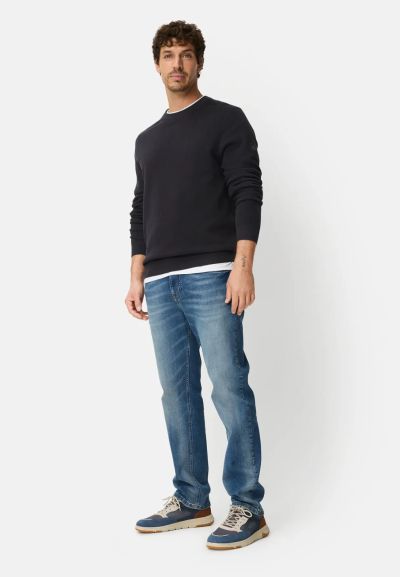 Тъмно син памучен пуловер Camel Active