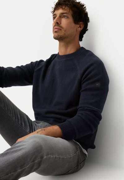 Тъмно син пуловер Camel Active