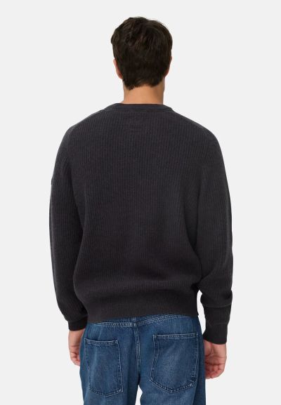 Тъмно син пуловер Camel Active, чиста вълна 