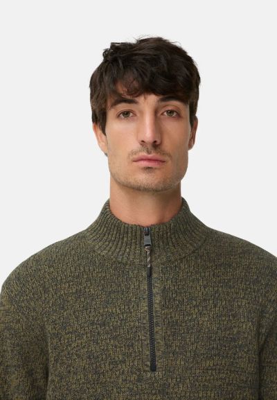 Зелен пуловер с цип Camel Active