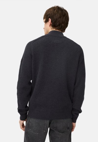 Едноцветен пуловер Camel Active, чиста вълна 