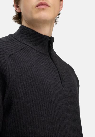 Едноцветен пуловер Camel Active, чиста вълна 