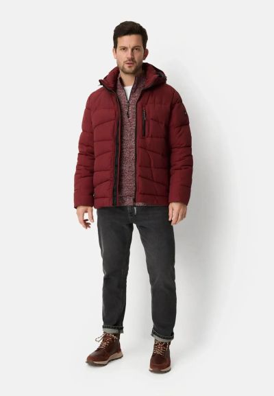 Червено яке Camel Active с подвижна качулка