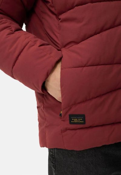 Червено яке Camel Active с подвижна качулка