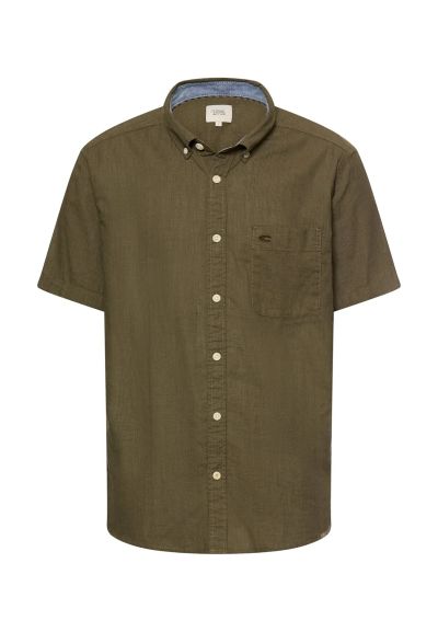 Риза с къс ръкав Camel Active в зелена гама