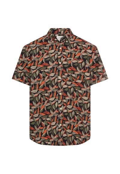 Риза с къс ръкав Camel Active, десен на листа