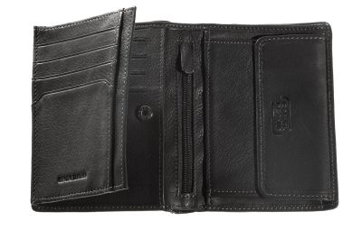 Вертикален черен портфейл Camel Active