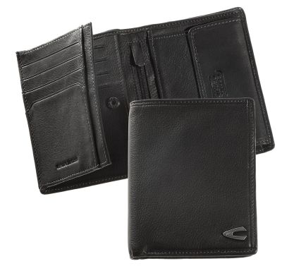 Вертикален черен портфейл Camel Active