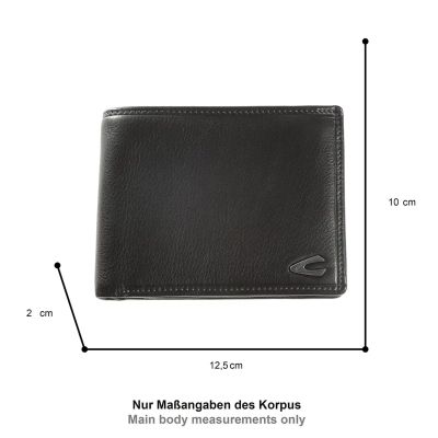 Черен кожен портфейл Camel Active