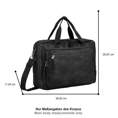 Черна бизнес чанта Camel Active от еко кожа