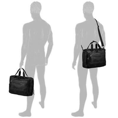 Черна бизнес чанта Camel Active от еко кожа