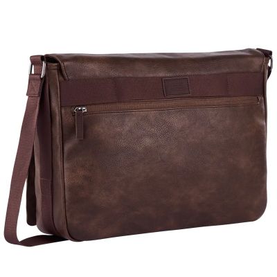 Кафява пощальонска чанта Camel Active от еко кожа