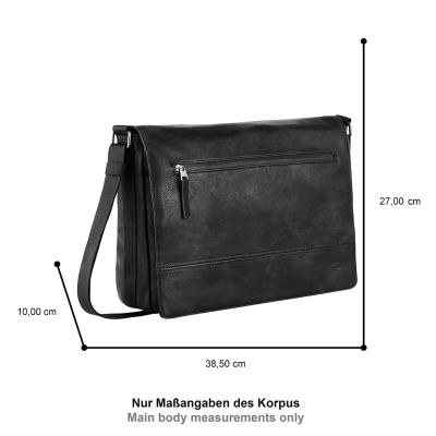 Черна пощальонска чанта Camel Active от еко кожа