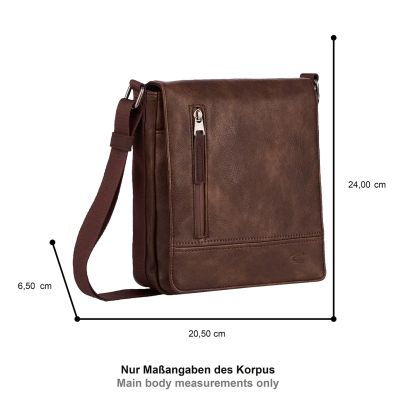 Кафява чанта за рамо Camel Active от еко кожа