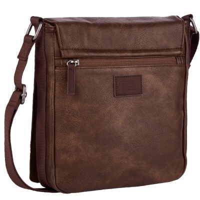 Кафява чанта за рамо Camel Active от еко кожа