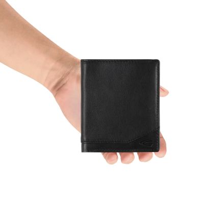 Черен вертикален портфейл Camel Active