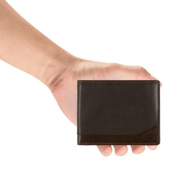 Кафяв компактен портфейл Camel Active