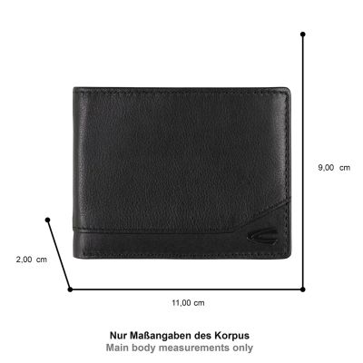 Черен компактен портфейл Camel Active 