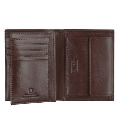 Кафяв вертикален портфейл Camel Active