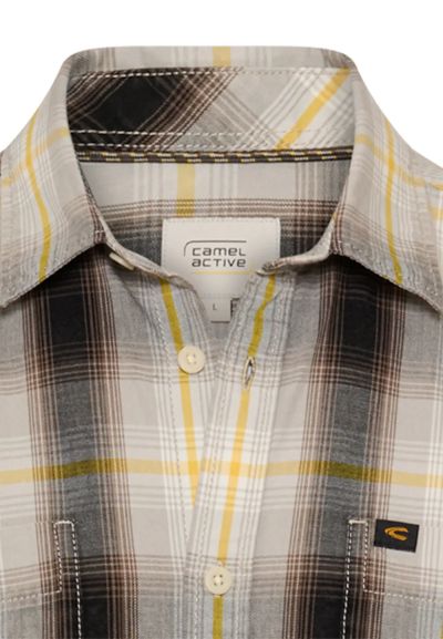 Карирана памучна риза Camel Active
