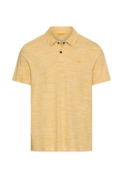 Жълта тениска с яка и копчета Camel Active