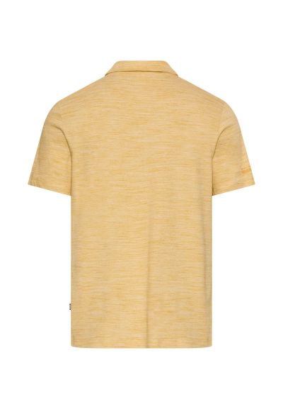 Жълта тениска с яка и копчета Camel Active