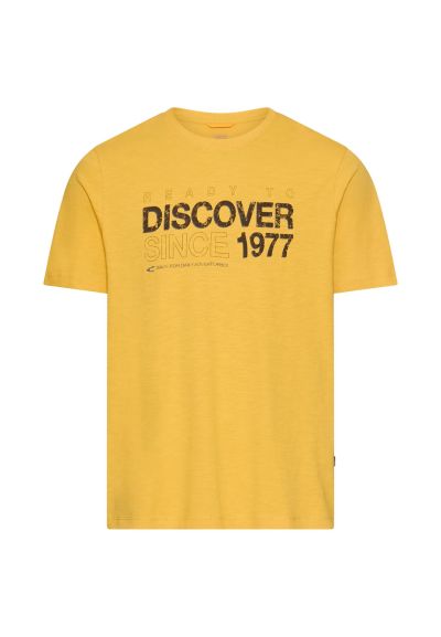 Жълта тениска Camel Active, с принт