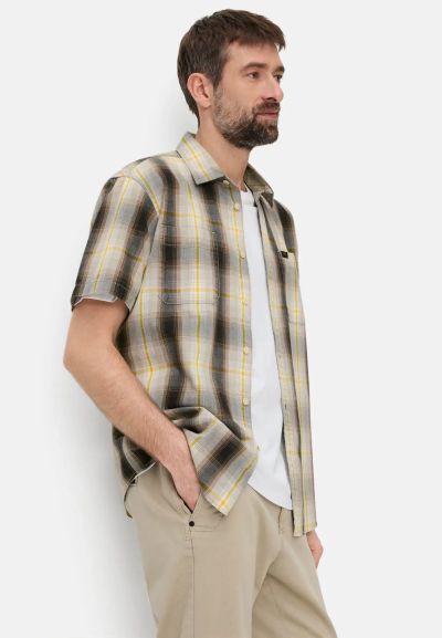 Карирана памучна риза Camel Active